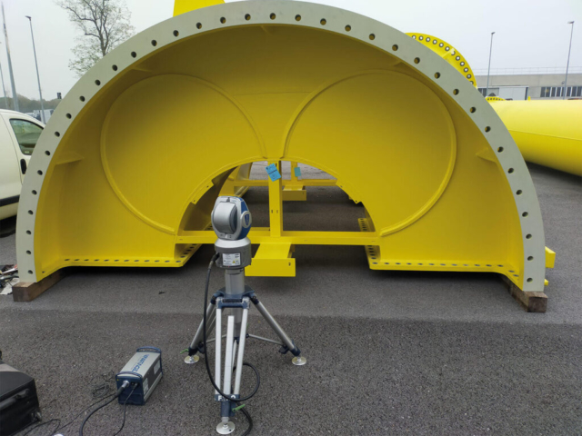 Delta3D - Controllo geometrico su particolari di gru portuali